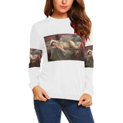 leads All Over Print Crewneck Sweatshirt for Women (Model H18)