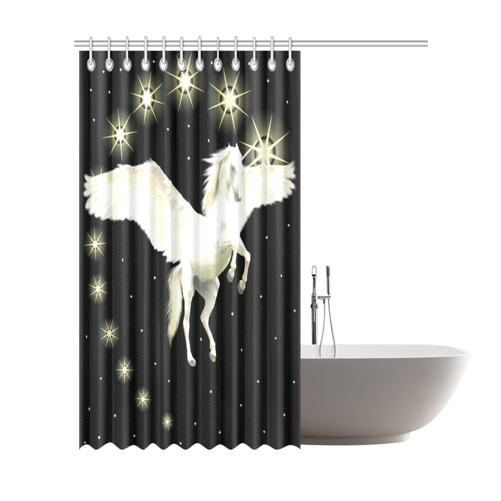 Pegasus Night Shower Curtain 72"x84"