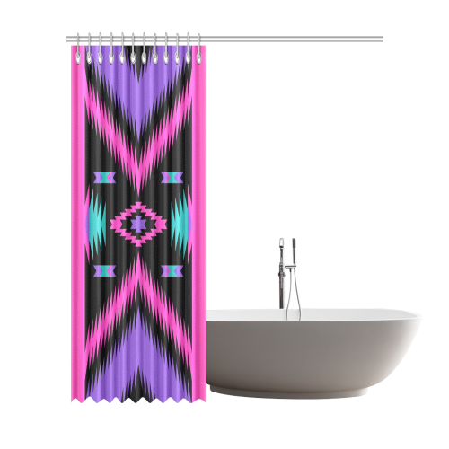 Aztec - Hot Pink Shower Curtain 72"x84"