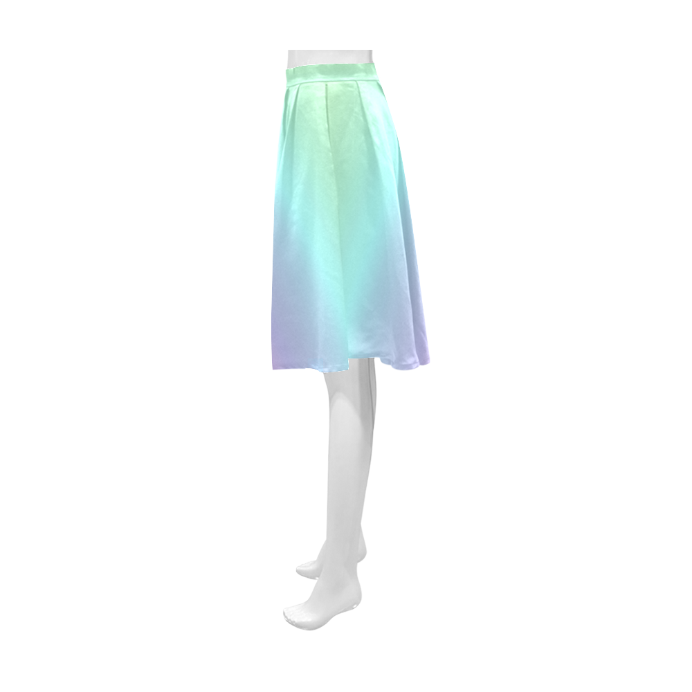 Pastel Rainbow Athena Women's Short Skirt (Model D15)