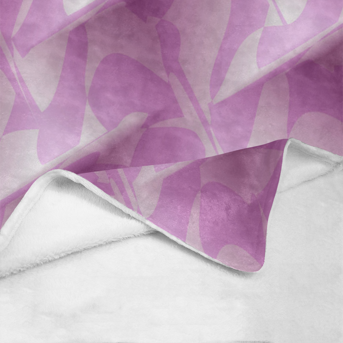 Subtle Light Purple Cubik - Jera Nour Ultra-Soft Micro Fleece Blanket 60"x80"