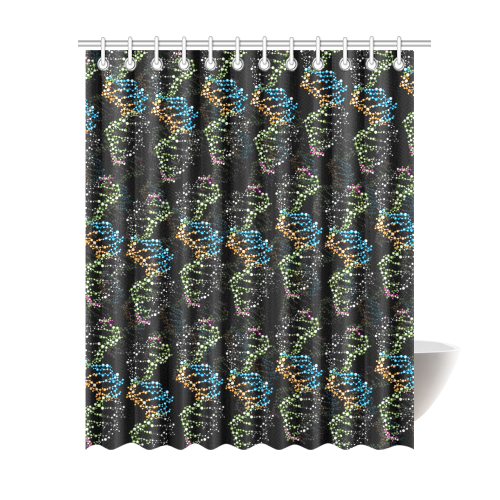 DNA pattern - Biology - Scientist Shower Curtain 69"x84"