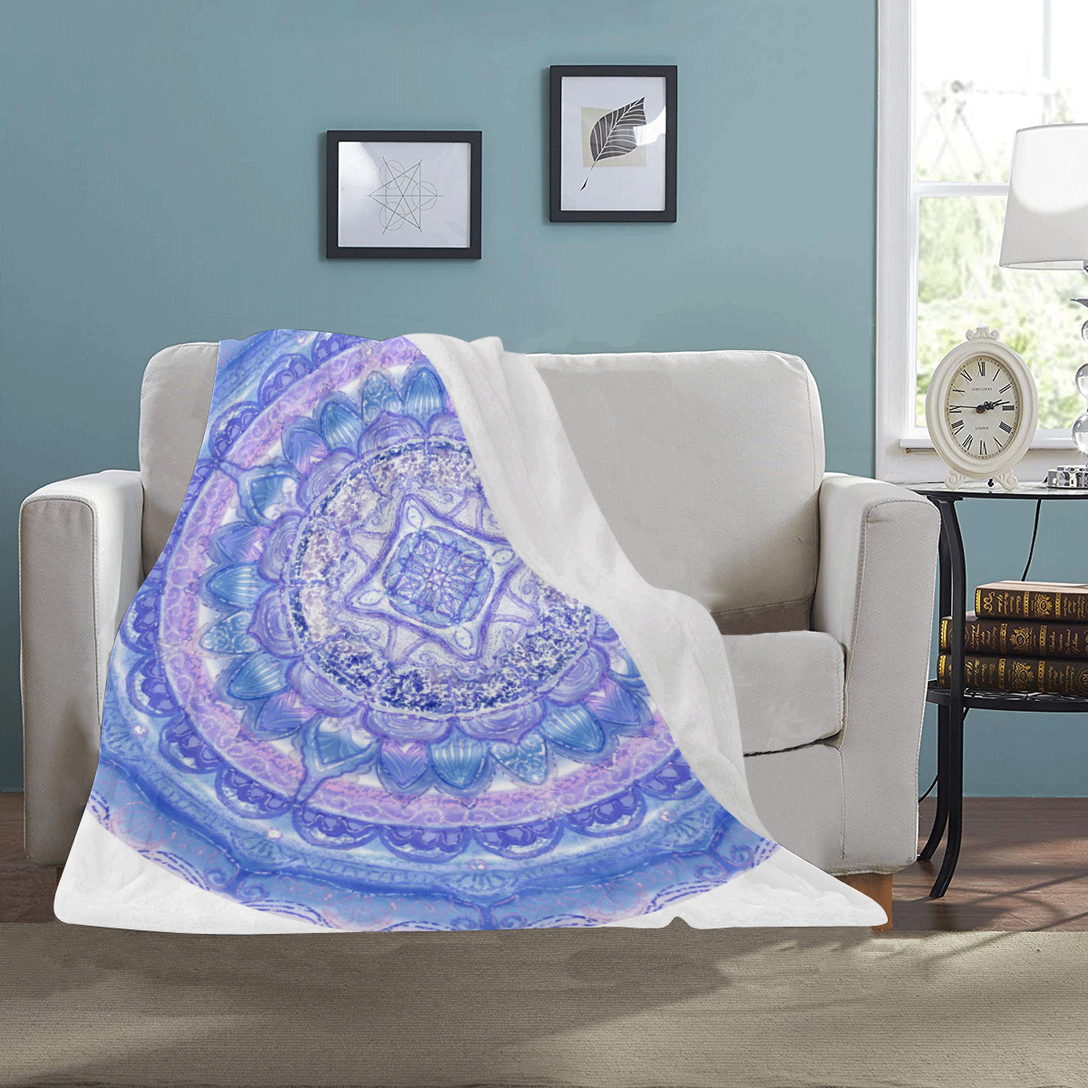delicate silk mandala 10 Ultra-Soft Micro Fleece Blanket 40"x50"