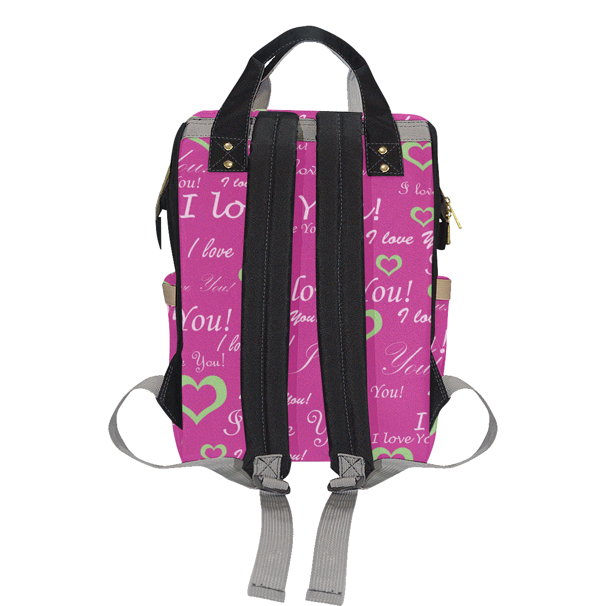 Boss Baby P.S I Love You Multi-Function Diaper Backpack/Diaper Bag (Model 1688)