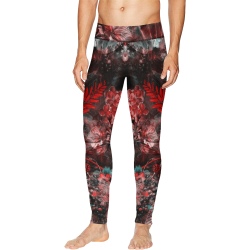 flowers #flowers #pattern Men's All Over Print Leggings (Model L38)