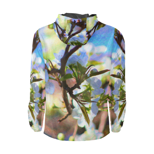 Pear Tree Blossoms Unisex All Over Print Windbreaker (Model H23)