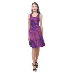 FD's Purple Marble Collection- Women's Purple Marble Casual Sundress 53086 Atalanta Casual Sundress(Model D04)