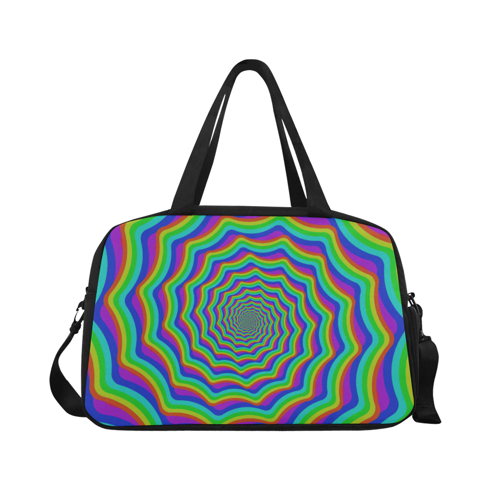 Rainbow shell vortex Fitness Handbag (Model 1671)