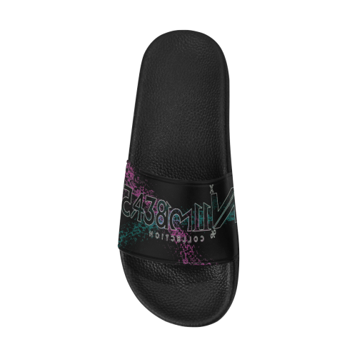 NUMBERS Collection Splash Logo Men's Slide Sandals (Model 057)