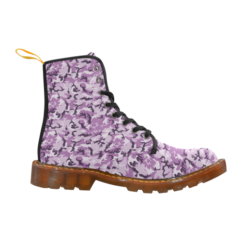 Woodland Pink Purple Camouflage Martin Boots For Women Model 1203H
