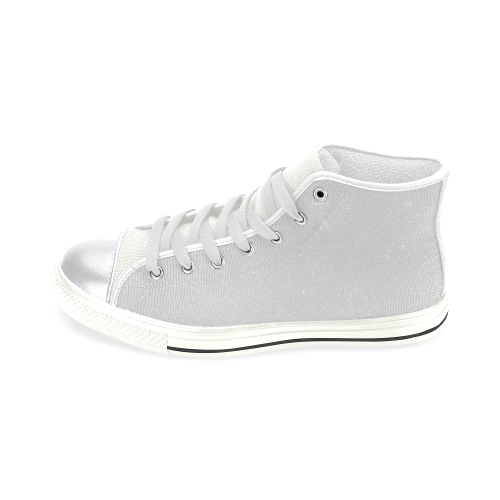 color gainsboro High Top Canvas Shoes for Kid (Model 017)