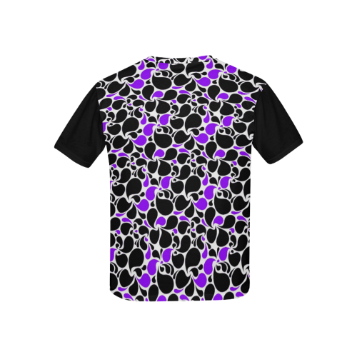 purple black paisley Kids' All Over Print T-shirt (USA Size) (Model T40)
