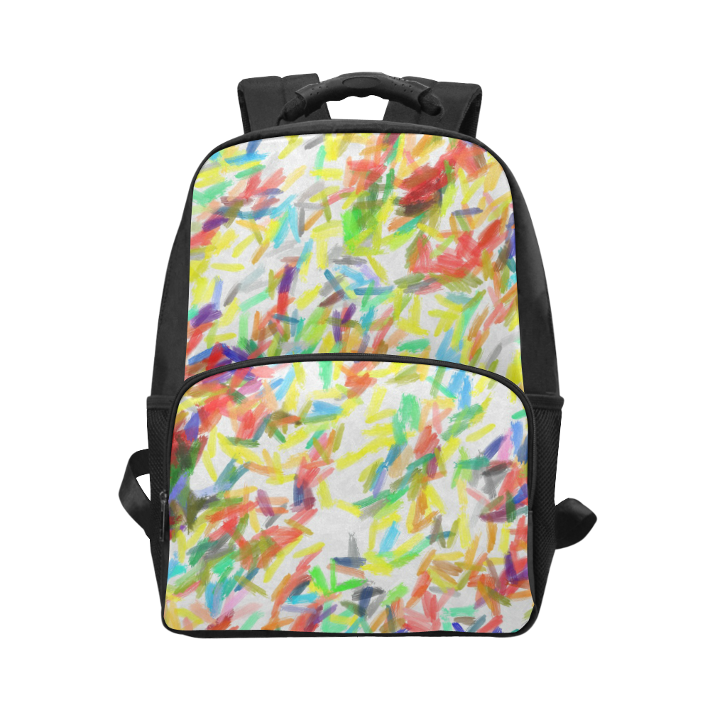 Colorful brush strokes Unisex Laptop Backpack (Model 1663)