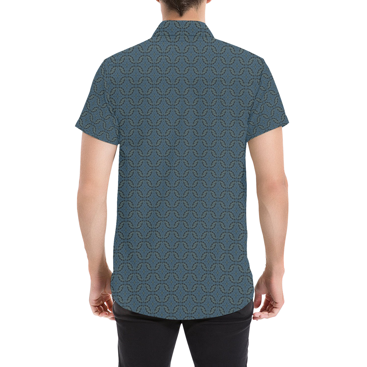 Model #25c| Men's All Over Print Short Sleeve Shirt (Model T53)