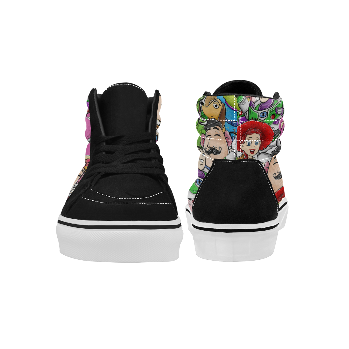 toystory3vans Women's High Top Skateboarding Shoes (Model E001-1)