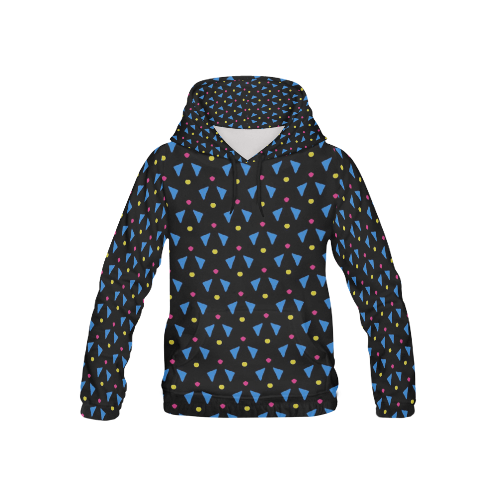Funny Doodle Pattern 2A by JamColors All Over Print Hoodie for Kid (USA Size) (Model H13)