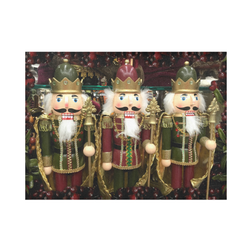 Golden Christmas Nutcrackers Placemat 14’’ x 19’’ (Four Pieces)