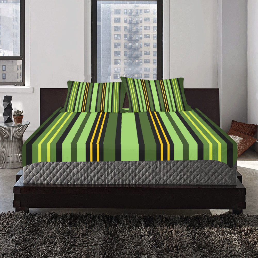 Nature's Stripes 3-Piece Bedding Set