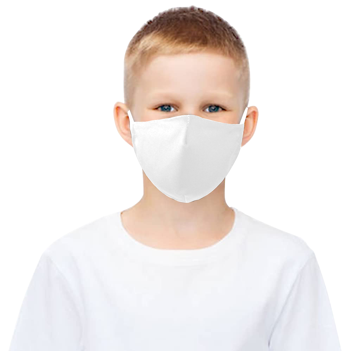 color white 3D Mouth Mask with Drawstring (60 Filters Included) (Model M04) (Non-medical Products)