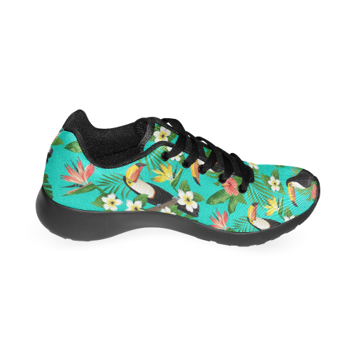 Tropical Summer Toucan Pattern Women's Running Shoes/Large Size (Model 020)