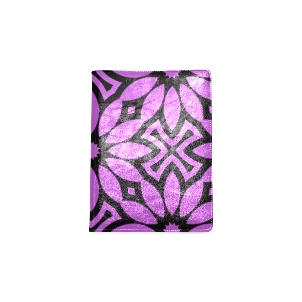 Purple/Black Flowery Pattern Custom NoteBook B5