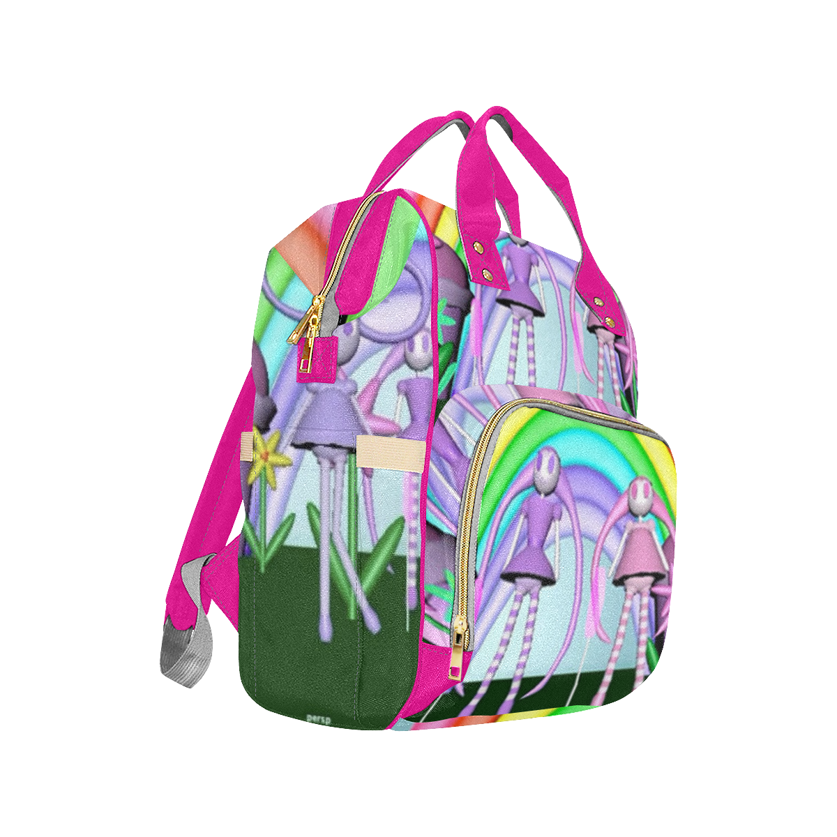 betsymaymissypopbag Multi-Function Diaper Backpack/Diaper Bag (Model 1688)