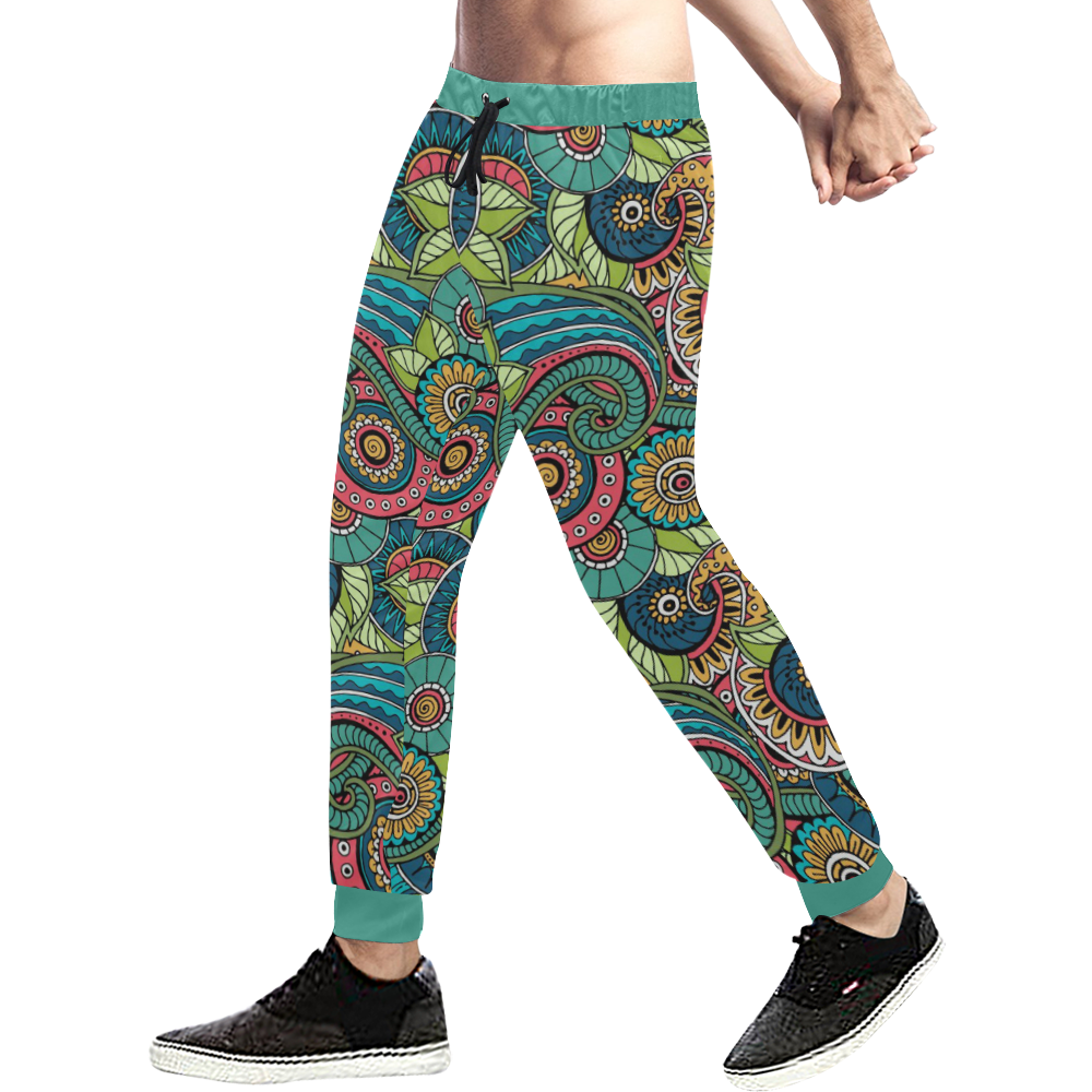 Mandala Pattern Men's All Over Print Sweatpants (Model L11)