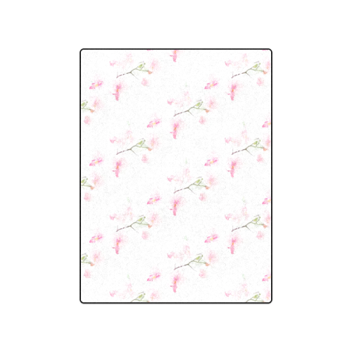 Pattern Orchidées Blanket 50"x60"