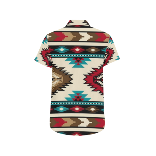 Aztec Men's All Over Print Short Sleeve Shirt (Model T53)