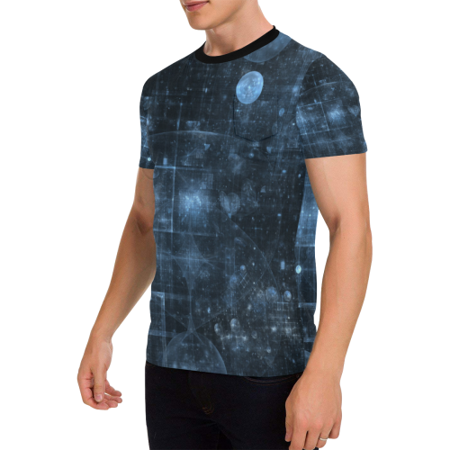 Cosmos Men's All Over Print T-Shirt with Chest Pocket (Model T56)