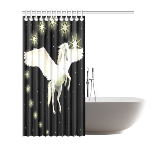 Pegasus Night Shower Curtain 66"x72"