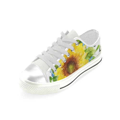 Fairlings Delight's Sunflower Bouquets Women's Kicks 53086Aa1 Canvas Women's Shoes/Large Size (Model 018)