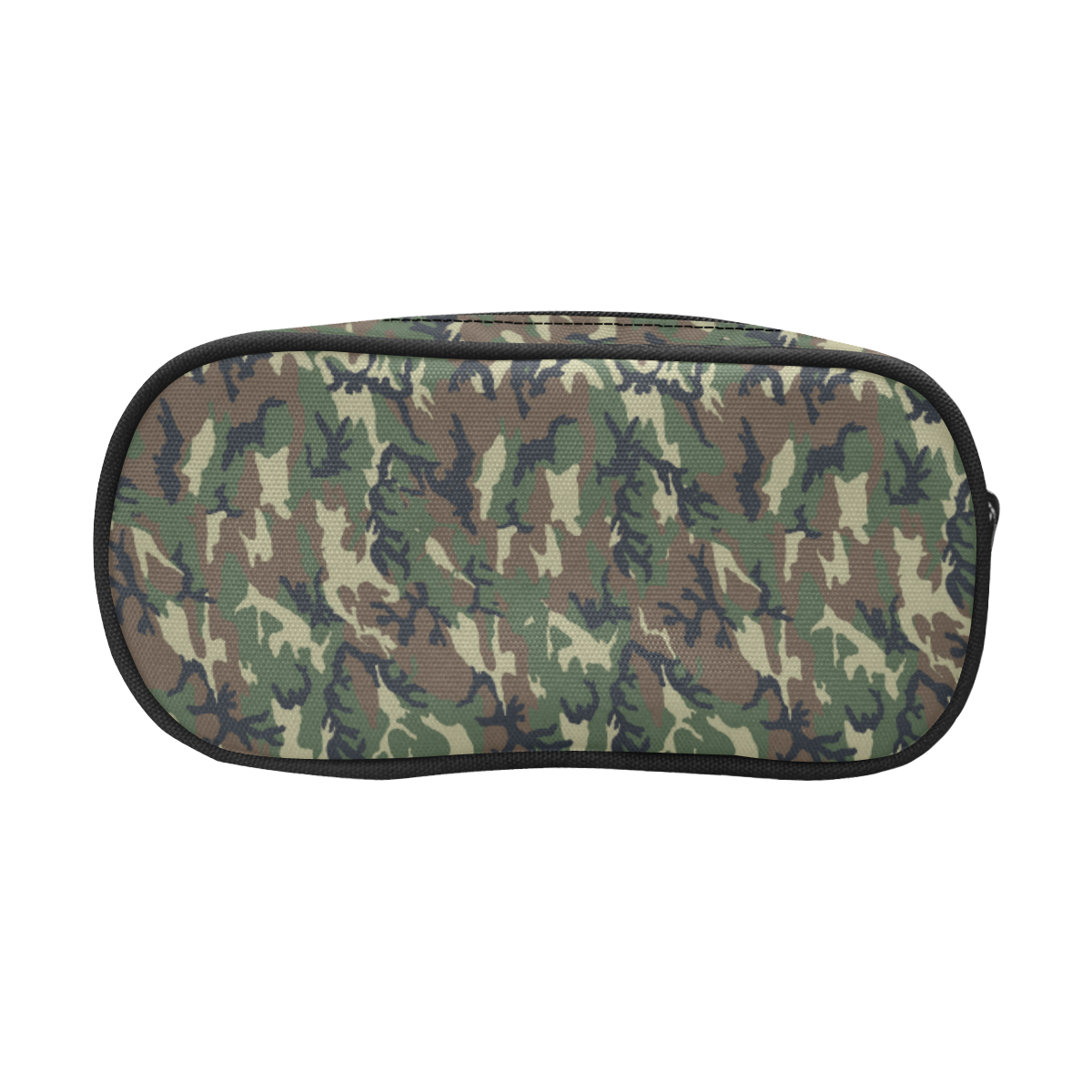 Woodland Forest Green Camouflage Pencil Pouch/Large (Model 1680)