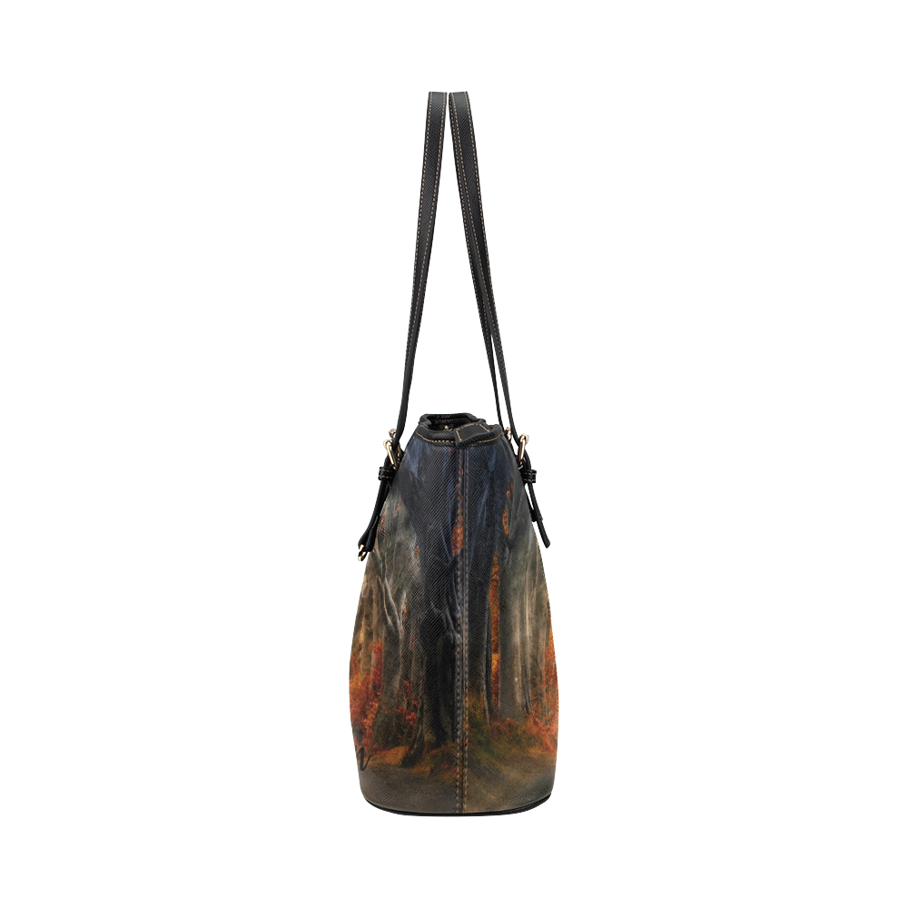 19au Leather Tote Bag/Small (Model 1651)