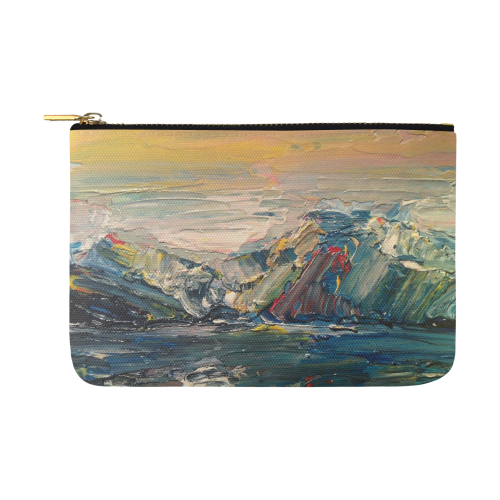 Mountains painting Carry-All Pouch 12.5''x8.5''