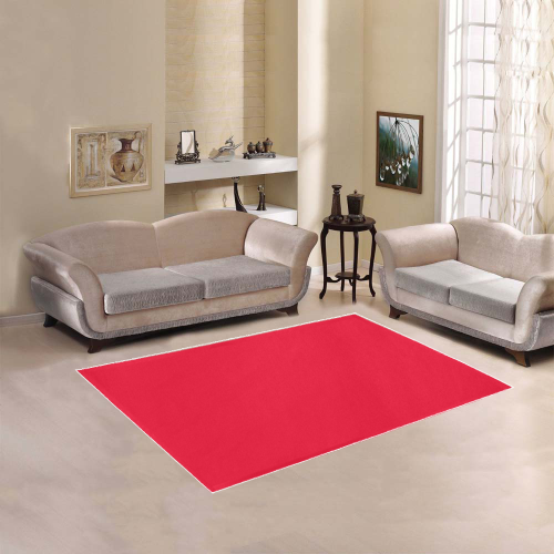 color Spanish red Area Rug 5'3''x4'