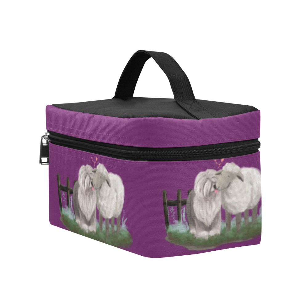 sheepdog and the sheep-big fence Cosmetic Bag/Large (Model 1658)