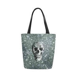 Modern sparkling Skull E by JamColors Canvas Tote Bag (Model 1657)