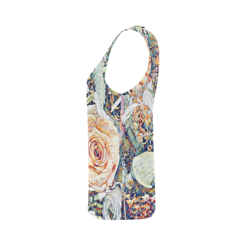 Impression Floral 10191 by JamColors All Over Print Tank Top for Women (Model T43)