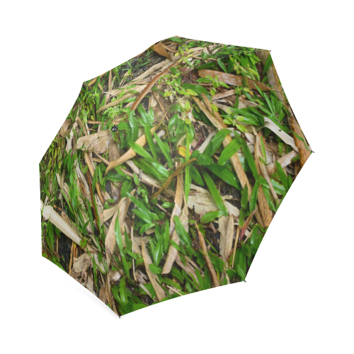 YS_0012 - Bamboo Leaves #1 Foldable Umbrella (Model U01)
