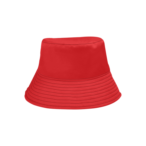 Ravishing Tulip Red Solid Color All Over Print Bucket Hat