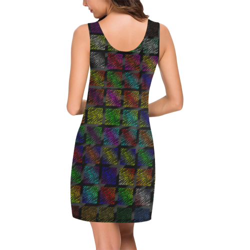 Ripped SpaceTime Stripes Collection Medea Vest Dress (Model D06)