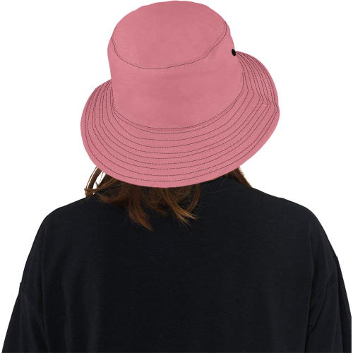 Peaceful Carnation Pink Solid Color All Over Print Bucket Hat