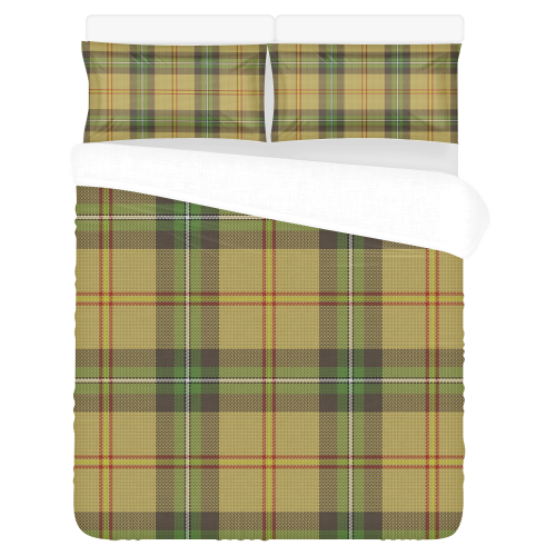 Saskatchewan tartan 3-Piece Bedding Set