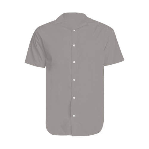Ash Men's Short Sleeve Shirt with Lapel Collar (Model T54)