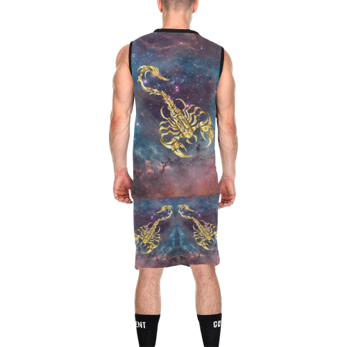 Scorpio and Space All Over Print Basketball Uniform