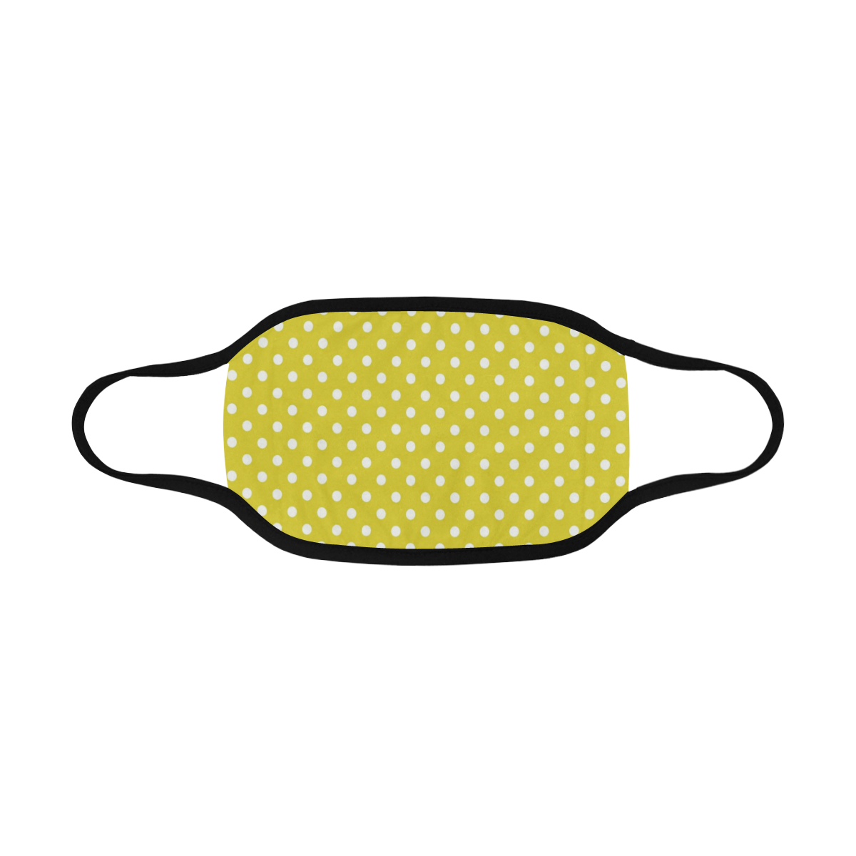 Yellow Polka Dot Mouth Mask