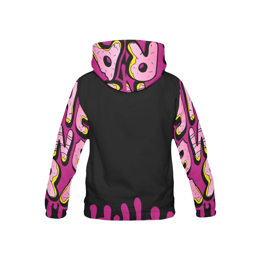 TME Doughnut Font KID All Over Print Hoodie for Kid (USA Size) (Model H13)