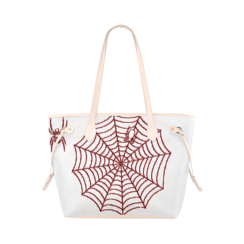 Beautiful pattern spidercb Clover Canvas Tote Bag (Model 1661)