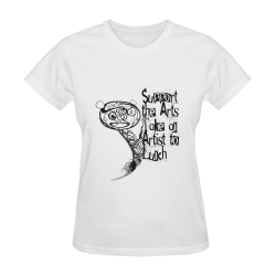 Funny Artist Saying Buy Art Sunny Women's T-shirt (Model T05)